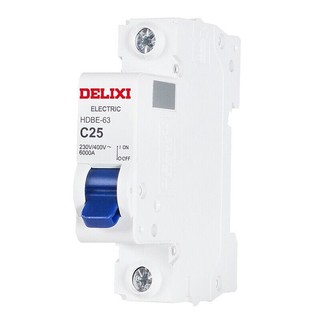 DELIXI 德力西 HDBE系列 HDBE631C25 1P单极断路器 25A