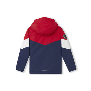探路者（TOREAD） 儿童冲锋衣男女中大童装秋冬季保暖加厚外套夹克 活力红 160