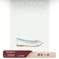 Repetto [折扣升级]Repetto 2023夏女蝴蝶结饰皮革芭蕾平底鞋NAP