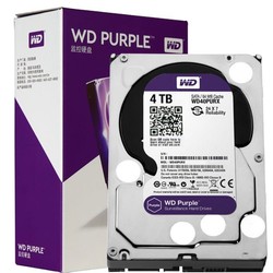 Western Digital 西部数据 海康威视（HIKVISION） 西数硬盘监控盘 wd紫盘机械SATA 3.5吋 台式电脑 nas专用 4TB