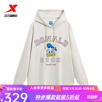 XTEP特步连帽时尚卫衣冬潮流上衣男977429930307 棉花白 S