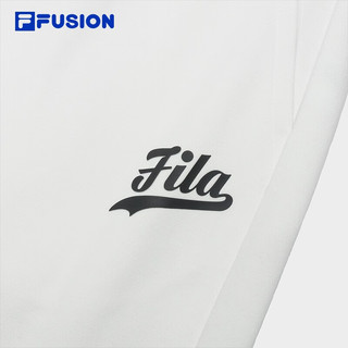 FILA FUSION斐乐潮牌针织长裤女基础时尚收口运动裤 纶度白-WT 160/62A/S