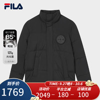FILA X Études斐乐款羽绒服2023冬简约时尚保暖立领上衣 正黑色-BK 180/100A/XL