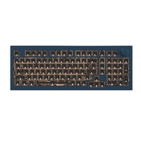 JAMES DONKEY JAMESDONKEY贝戋马户R2三模机械键盘套件100键阳极蓝