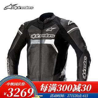 Alpinestars GP FORCE a星摩托车骑行服机车服骑士服骑行皮衣男 黑色10秋冬 52