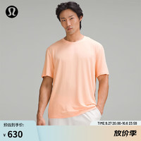 lululemon丨Silk-Blend 男士丝质混纺宽松款T恤LM3EXZS 橙黄色 XL