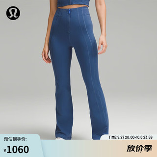 lululemon丨Define 女士高腰前拉链喇叭裤 LW5FYRA 沥青蓝 XXL