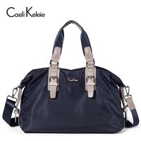 CaeliKeleie 旅行包男韩版潮流时尚商务单肩斜挎旅行袋大容量手提包男包K814 深蓝色