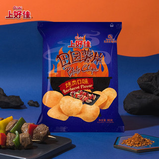 Oishi 上好佳 田园薯片 烤肉口味 80g