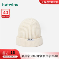 hotwind 热风 女士彩色织标毛线帽P006W1300