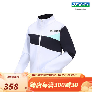 YONEX/尤尼克斯150103BCR/250103BCR 23FW训练系列领服 运动上衣 白色（女款） L