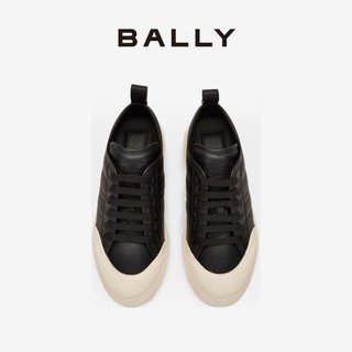BALLY 巴利 男士黑白皮革运动鞋6303314
