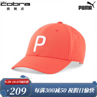 彪马高尔夫球帽 2022年  Pony P 透气排汗有顶 女士帽子 粉红/白色