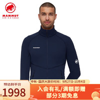 猛犸象（MAMMUT）Aconcagua 男士抓绒保暖中层夹克外套 深海蓝色 XL