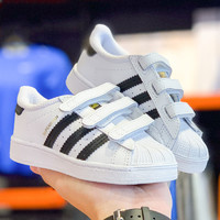 88VIP：adidas 阿迪达斯 三叶草贝壳头童鞋金标复古休闲鞋EF4843