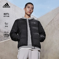 adidas 阿迪达斯 轻运动男装冬季600蓬保暖鸭绒羽绒服IT8748 黑色