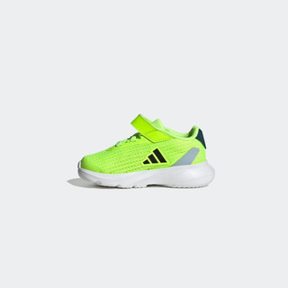 adidas阿迪达斯轻运动DURAMO SL EL I男婴童休闲魔术贴学步鞋 荧光绿色/黑色/藏青蓝/灰蓝色 23(130mm)