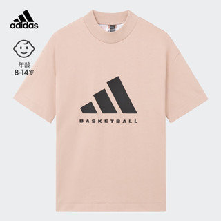 adidas阿迪达斯轻运动CHAPTER ONE男大童运动短袖T恤JE3940 珍珠烟灰 110CM