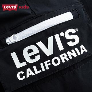 Levi's 李维斯童装男童短裤季儿童经典双盖袋休闲裤子 黑美人 110/50