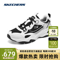 SKECHERS 斯凯奇 男女鞋耐磨运动鞋时尚拼接老爹鞋894249 WBK 40