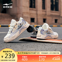 ERKE 鸿星尔克 电池熊猫星耀男鞋运动板鞋新低帮拼接个性休闲鞋51123301094