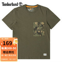 Timberland添柏岚T恤男士夏季户外运动半袖棉质透气宽松舒适休闲短袖男 A61M1A58 M