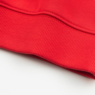 暇步士童装儿童卫衣冬季男女卫衣印花套头时尚休闲潮 珊瑚红 105cm