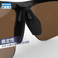 DECATHLON 迪卡侬 运动骑行太阳眼镜男女山地公路车防沙防风户外镜眼睛装备RC500系黑色高对比度 4097252