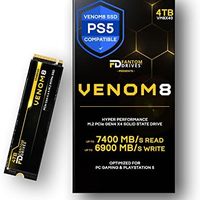 VENO 威路 Fantom 驱动器 VENOM8 4TB M.2 SSD - 高达 7400MB/s