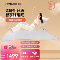 纳遇 双人电热毯智暖毯智能分区控温碳纳米加热单人电褥子盖毯加热毯 水滴灰1.5*2m