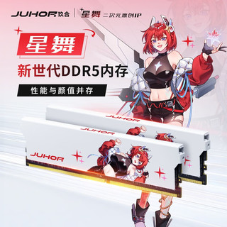 玖合(JUHOR)DDR5 32GB(16Gx2)套条6800海力士A-die颗粒C34星舞系列台式机内存条