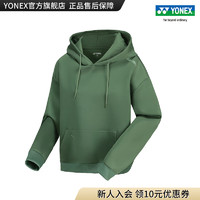YONEX/尤尼克斯 32034CR/39026CR 23FW自然环保系列 男女同款运动卫衣 橄榄绿（女款） L