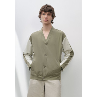 UR2023时尚设计感拼接夹克外套UMF132040 XS 橄榄绿
