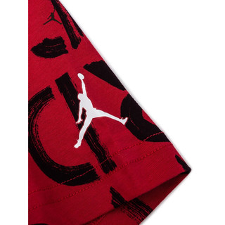 Nike Air Jordan 耐克童装男童短袖T恤夏季儿童休闲短T打底衫 杰斯特红 150/72(M)