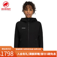 猛犸象（MAMMUT）Macun 2.0 女士防风弹性软壳夹克外套1011-00802 黑色 S