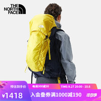 北面（The North Face）户外背包49L升大容量专业款徒步登山包3G9V 4G9/黄黑拼色 S/M/46升/650*350*310mm