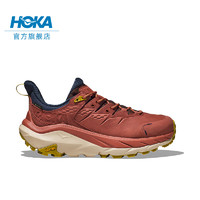 HOKA ONE ONE 卡哈2 男女款低帮徒步鞋 辣酱红 / 流沙色