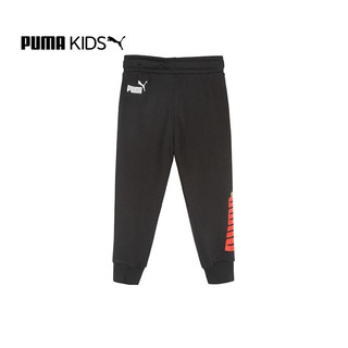 彪马（PUMA）儿童男童针织长裤中大童秋冬季运动裤  PEANUTS 黑色 140cm