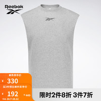 Reebok锐步季男/女针织斜纹面料休闲宽松背心 灰色 M