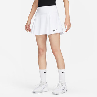 NIKE耐克女子网球裙运动半身裙网眼短裙休闲透气网球服DD0342 DA4727-100温网短裙 M(成人)