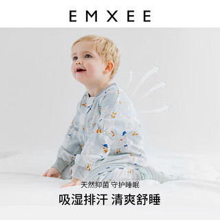 嫚熙（EMXEE）婴儿睡袋恒温秋冬款新生宝宝四季通用儿童防踢 嫚熙大鹅90cm