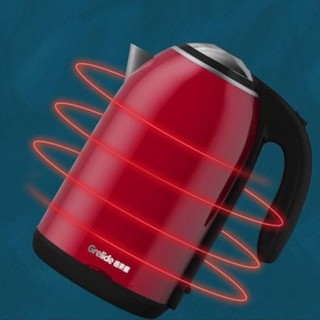 Grelide 格来德 WWK-D1701K 保温电水壶 1.7L 红色