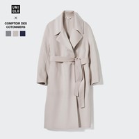 UNIQLO 优衣库 COMPTOIR DES COTONNIERS双面呢系带大衣外套 465770