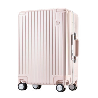 网易严选女神箱高级窄框铝框拉杆箱行李箱旅行箱承重耐磨 女神粉 20英寸
