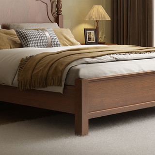 熙和美式法式复古全实木1.5米双人床现代简约卧室大床主卧婚床