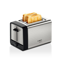 BOSCH 博世 多士炉烤面包机烤面包片多功能不锈钢机身6档烘烤家用2片  TAT5P420CN