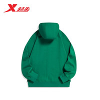 XTEP 特步 男外套针织开衫拉链上衣877327940160  碧玺绿 XS