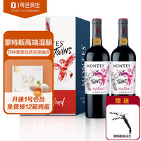 MONTES 蒙特斯 双宝葡萄酒礼盒智利进口甄选佳礼 750ml*2瓶 1号会员店