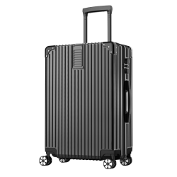 行李箱男直角飞机拉杆箱拉链大容量密码旅行登机皮箱子学生万向轮22寸