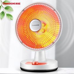 小太阳电暖器轻音电暖气取暖烤火炉台式电热两档调节台式小太阳f014